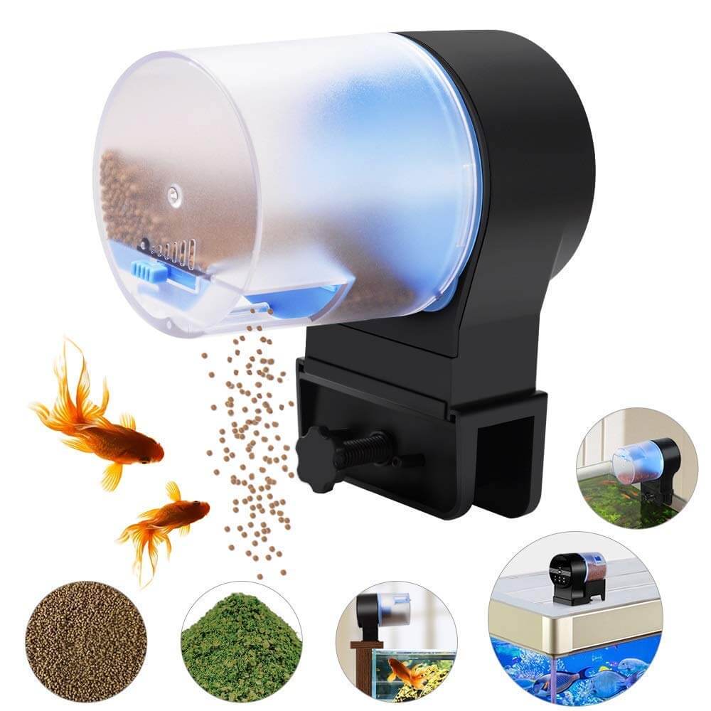 Details about   Smart Automatic Fish Feeder Aquarium Feeder Fish Tank Auto Feeding Dispenser 