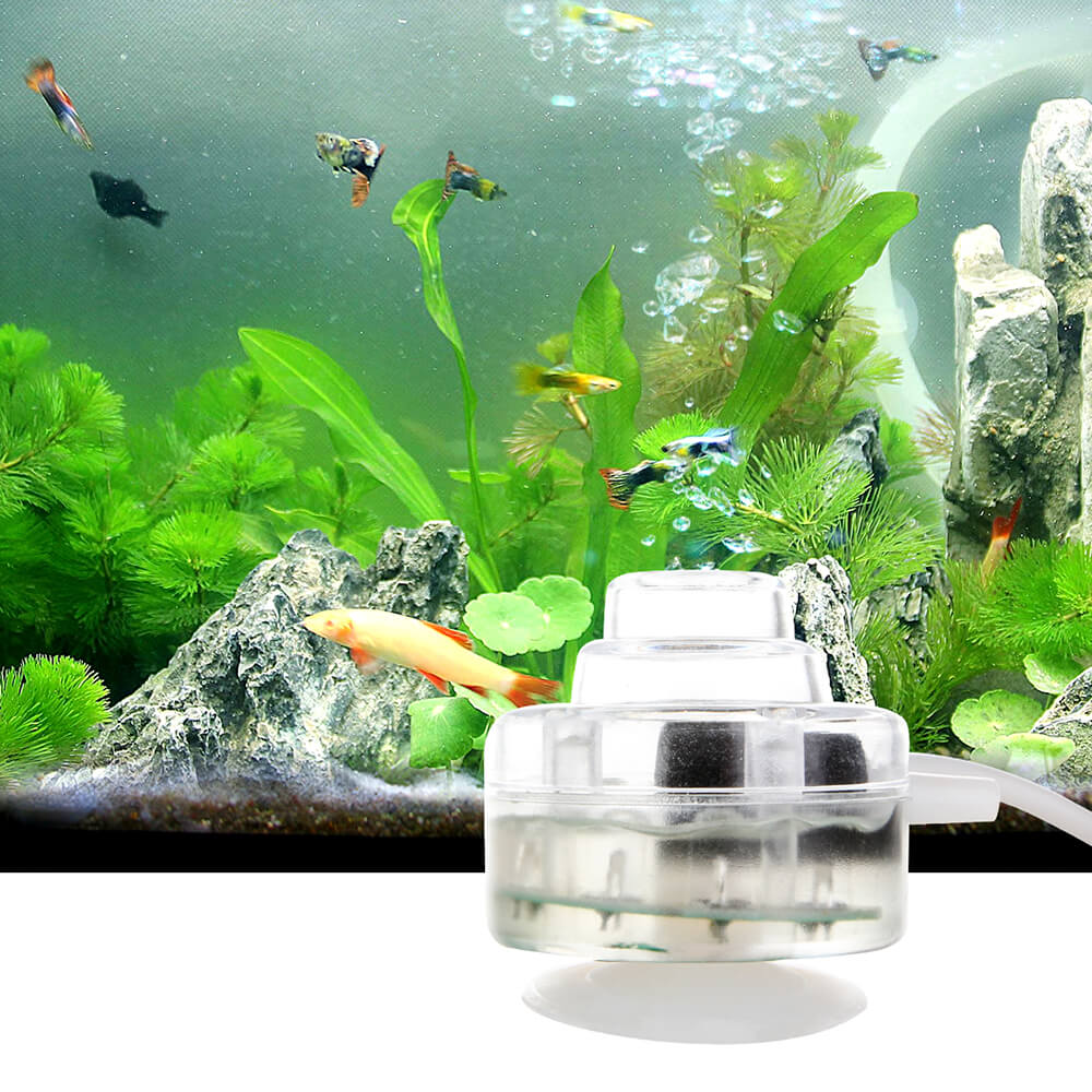 XMHF Aquarium Fish Tank Air Bubble Release Airstone Bar 14 Green Blue 
